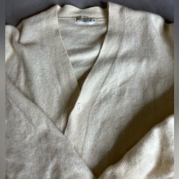 Vintage Moores  Button Up Cardigan Finest Cashmere Size 46 - Picture 15 of 16